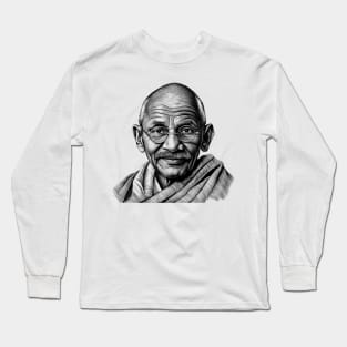 Mahatma Ghandi Long Sleeve T-Shirt
